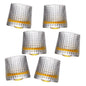 Set 6 Vasos para Whisky licor 170 ml Cristal Grueso Bar Coctel diseño Elegante Puntos Ideal para Regalo