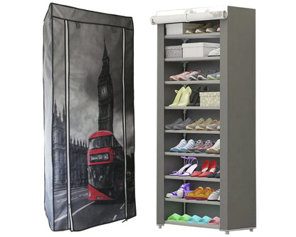 Zapatera multifuncional de 9 niveles (Londres)