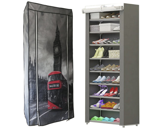 Zapatera multifuncional de 9 niveles (Londres)