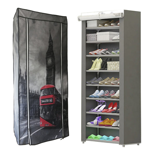 Zapatera multifuncional de 9 niveles (Londres)