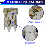 CANASTA (CESTO) PEQUEÑO PARA ROPA MULTIUSOS DE LONA LAVABLE
