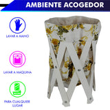 CANASTA (CESTO) PEQUEÑO PARA ROPA MULTIUSOS DE LONA LAVABLE