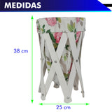 CANASTA (CESTO) PEQUEÑO PARA ROPA MULTIUSOS DE LONA LAVABLE