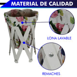 CANASTA (CESTO) PEQUEÑO PARA ROPA MULTIUSOS DE LONA LAVABLE