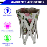 CANASTA (CESTO) PEQUEÑO PARA ROPA MULTIUSOS DE LONA LAVABLE