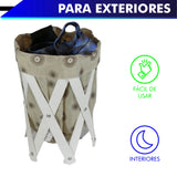 CANASTA (CESTO) PEQUEÑO PARA ROPA MULTIUSOS DE LONA LAVABLE