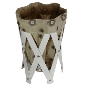 CANASTA (CESTO) PEQUEÑO PARA ROPA MULTIUSOS DE LONA LAVABLE