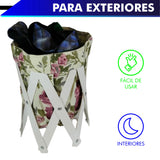 CANASTA (CESTO) PEQUEÑO PARA ROPA MULTIUSOS DE LONA LAVABLE
