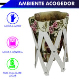 CANASTA (CESTO) PEQUEÑO PARA ROPA MULTIUSOS DE LONA LAVABLE