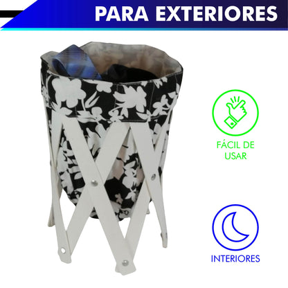 CANASTA (CESTO) PEQUEÑO PARA ROPA MULTIUSOS DE LONA LAVABLE