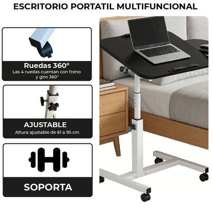 Escritorio para Laptop Plegable Ajustable Negra
