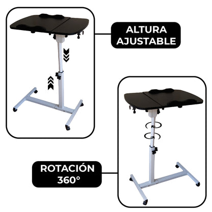 Escritorio para Laptop Plegable Ajustable Negra