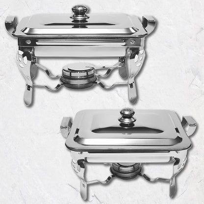 Chafer Buffet Chafer Bufetera Rectangular Acero Inox 1.5 Lts