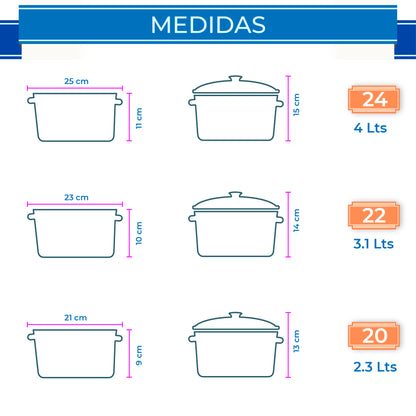*RD ROYAL COOK Juego de Cacerolas Esmaltadas de Peltre (10 Piezas)* | Set de Ollas Apilables con Tapa | *Capacidades 1.1L a 4L* | Ideal para Cocinar, Servir y Guardar | *Diseño Vintage Higiénico*