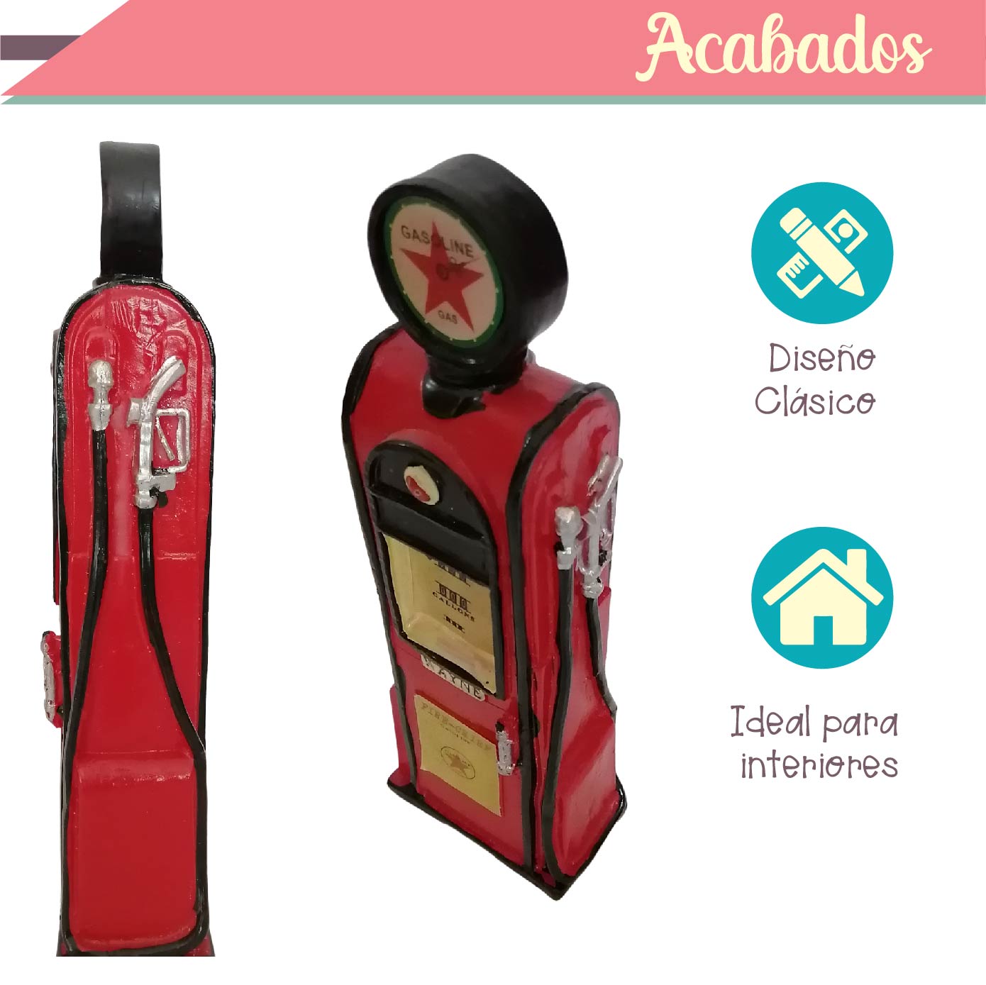 Alcancía Bomba de Gasolina Retro