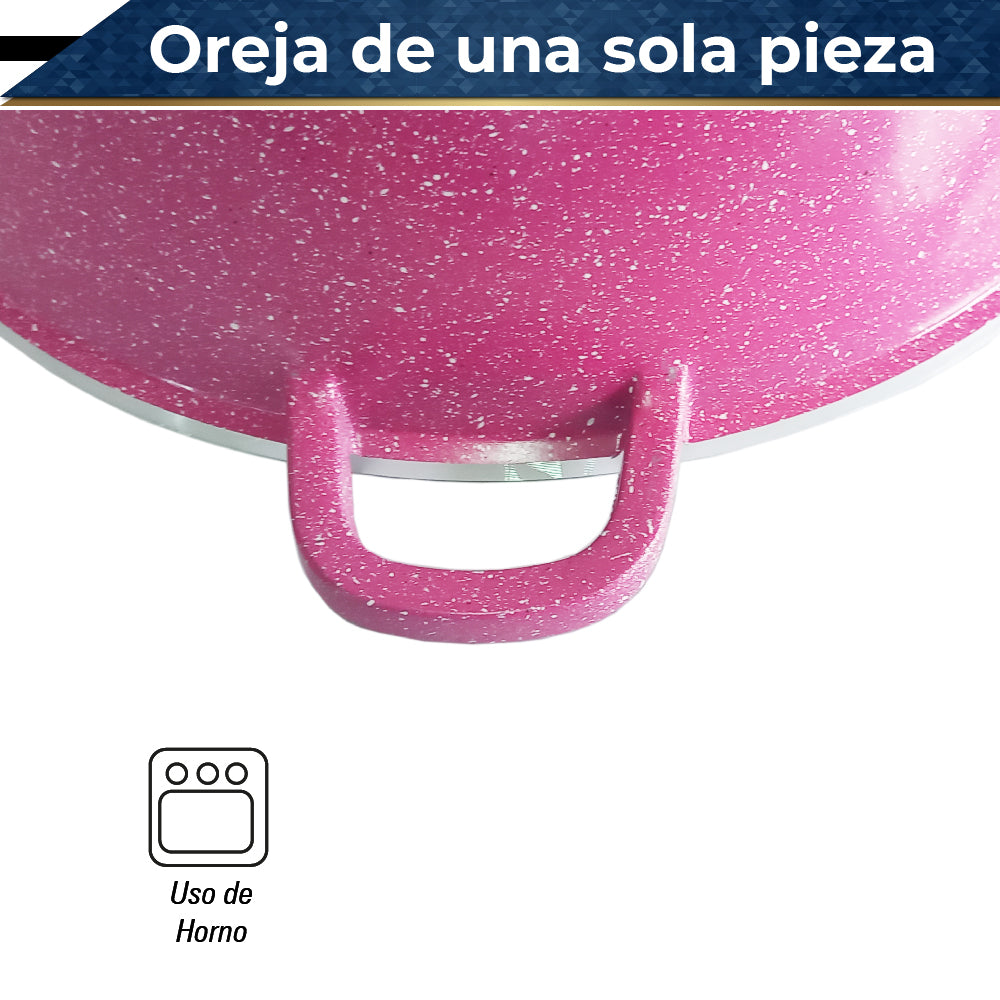 Bateria de Cocina Olla Cacerola Imperial XL 6 pz (Rosa)
