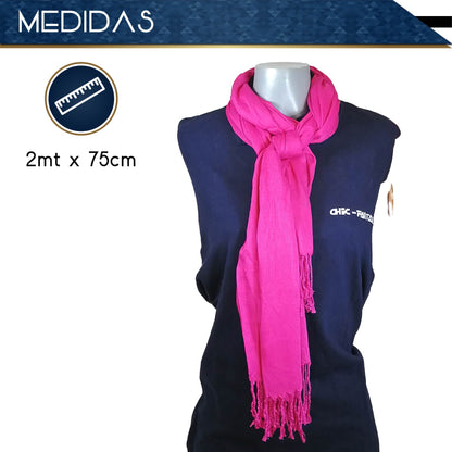 Pashmina Larga | Bufanda Elegante | Mascada (Rosa)