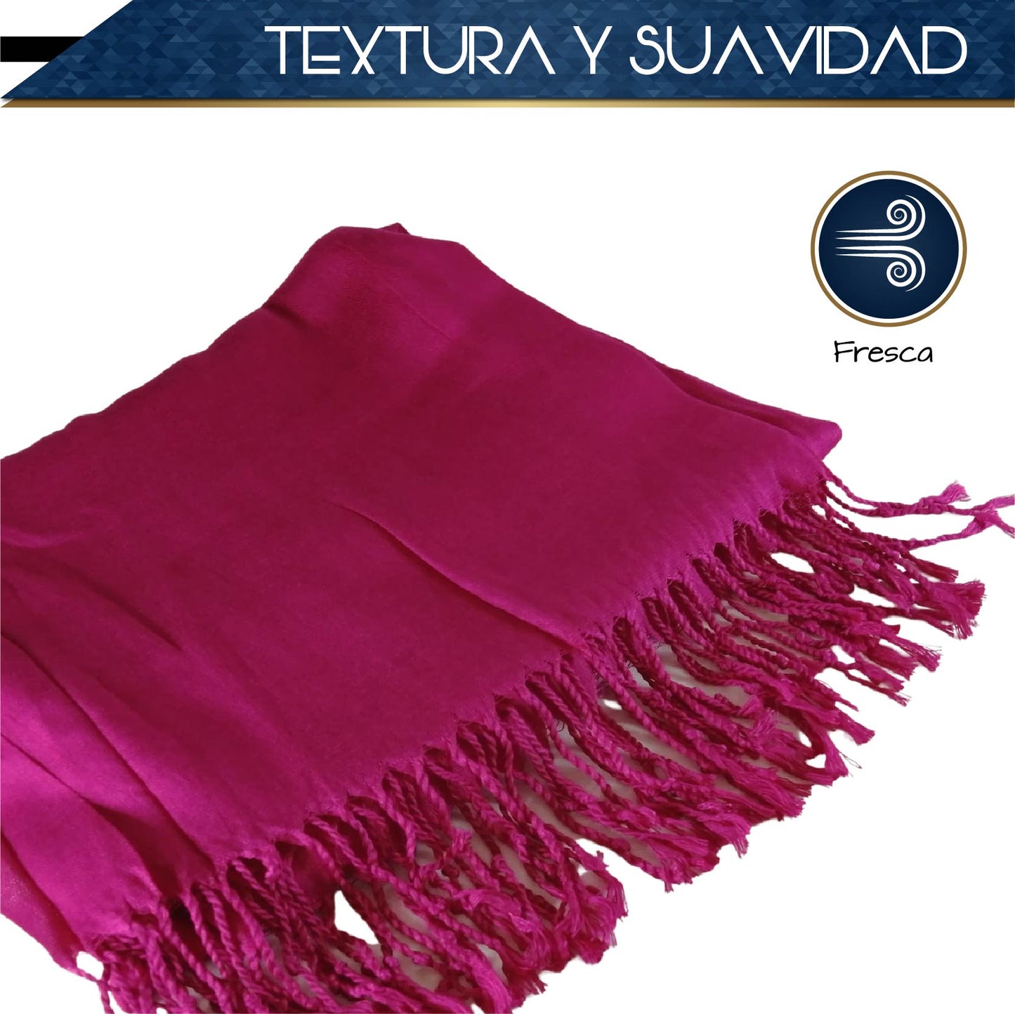 Pashmina Larga | Bufanda Elegante | Mascada (Rosa)