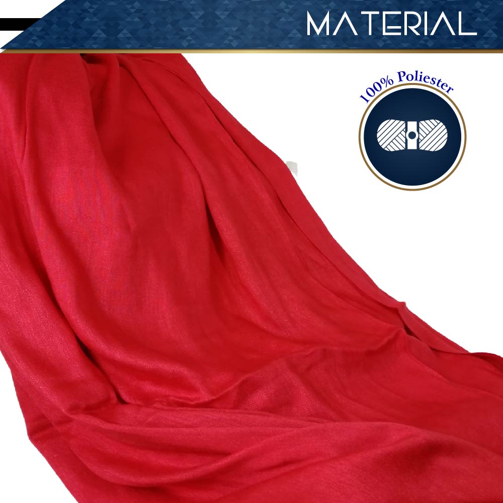 Pashmina Larga | Bufanda Elegante | Mascada (Rojo)