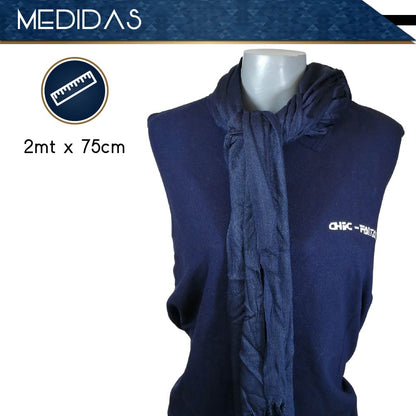 Pashmina Larga | Bufanda Elegante | Mascada (Azul)