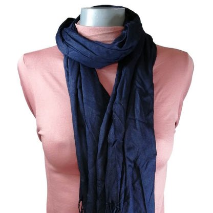 Pashmina Larga | Bufanda Elegante | Mascada (Azul)