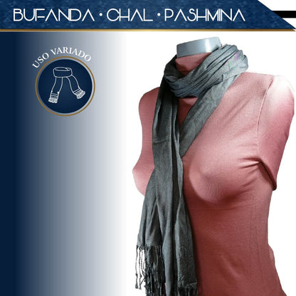 Pashmina chal bufanda agradable y ligero fina