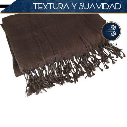 Pashmina Larga | Bufanda Elegante | Mascada (Café)