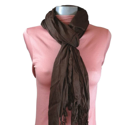 Pashmina Larga | Bufanda Elegante | Mascada (Café)