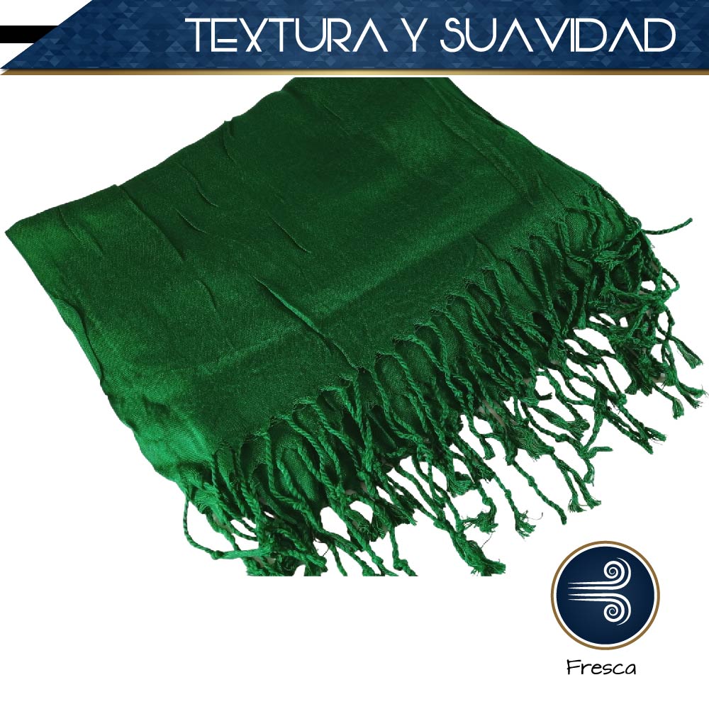 Pashmina Larga | Bufanda Elegante | Mascada (Verde)