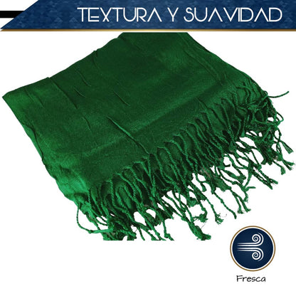 Pashmina Larga | Bufanda Elegante | Mascada (Verde)