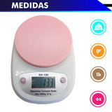 BASCULA DE COCINA DIGITAL MULTIFUNCIONAL A ESCALA, 10 KG. PANTALLA DE LED Y RECIPIENTE
