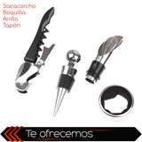 Set De Vino Juego De Accesorios Para Vino Juego De 4 Pzs