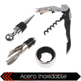 Set De Vino Juego De Accesorios Para Vino Juego De 4 Pzs