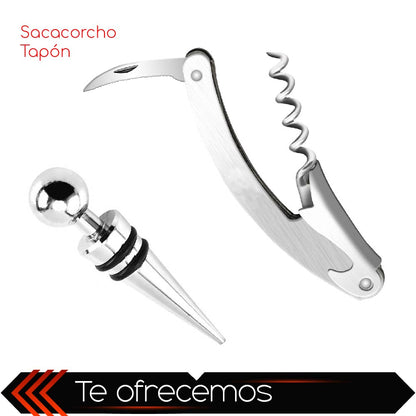 Set De Vino Juego De Accesorios Para Vino 2 Piezas
