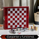 Set De Vino Juego De Accesorios Para Vino Y Ajedrez