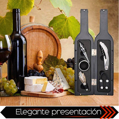 Set De Vino Juego De Accesorios Para Vino Forma De Botella