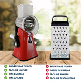 SPIRILIZER REBANADORA, MANDOLINA, TRITURADORA DE VEGETALES Y FRUTAS MANUAL DE 3 CUCHILLAS