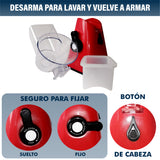 SPIRILIZER REBANADORA, MANDOLINA, TRITURADORA DE VEGETALES Y FRUTAS MANUAL DE 3 CUCHILLAS