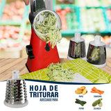 SPIRILIZER REBANADORA, MANDOLINA, TRITURADORA DE VEGETALES Y FRUTAS MANUAL DE 3 CUCHILLAS