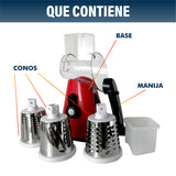 SPIRILIZER REBANADORA, MANDOLINA, TRITURADORA DE VEGETALES Y FRUTAS MANUAL DE 3 CUCHILLAS