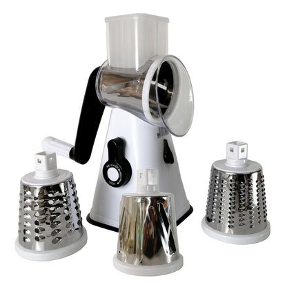 SPIRILIZER REBANADORA, MANDOLINA, TRITURADORA DE VEGETALES Y FRUTAS MANUAL DE 3 CUCHILLAS