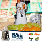 SPIRILIZER REBANADORA, MANDOLINA, TRITURADORA DE VEGETALES Y FRUTAS MANUAL DE 3 CUCHILLAS