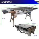 ASADOR PARA CARBÓN DE ACERO INOXIDABLE