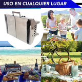ASADOR PARA CARBÓN DE ACERO INOXIDABLE