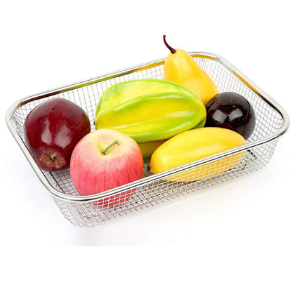 Colador Cocina Acero Inoxidable Rectangular Malla Multiusos