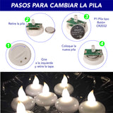 LUZ DE TE VELAS LED FLOTANTES 12 PIEZAS
