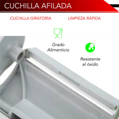ortador Multifuncional de Hojas funcional para Vegetales, Frutas y Verduras