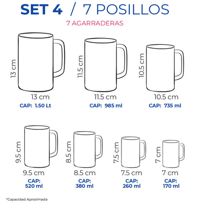 Mega Set de Ollas y Posillos Metálicos | Juego de Vaporeras/Tamaleras con Tapas y Rejillas | Acero Inoxidable | Set para Tamales, Buffet, Cocina al Vapor y Eventos Grandes