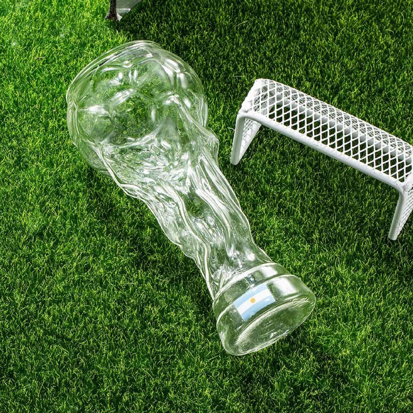 RD ROYAL COOK Set de 6 Vasos de Cerveza Forma Copa Mundial 2026* | Capacidad *450ml* | Tarro Cervecero de Vidrio Grueso | Ideal para Partidos y Coleccionistas | Kit de Animación Fútbol.