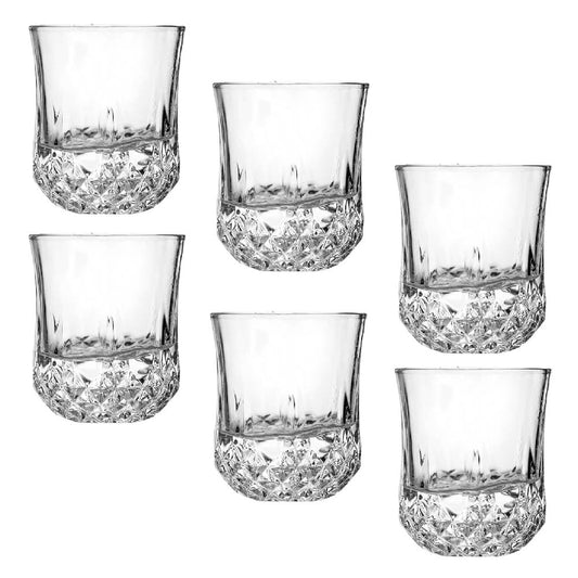 Set 6 Vasos Tequileros de Cristal Elegantes